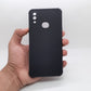 Samsung A10s Carbon Fiber texture Hard Rubber armour back cover shock-porof case