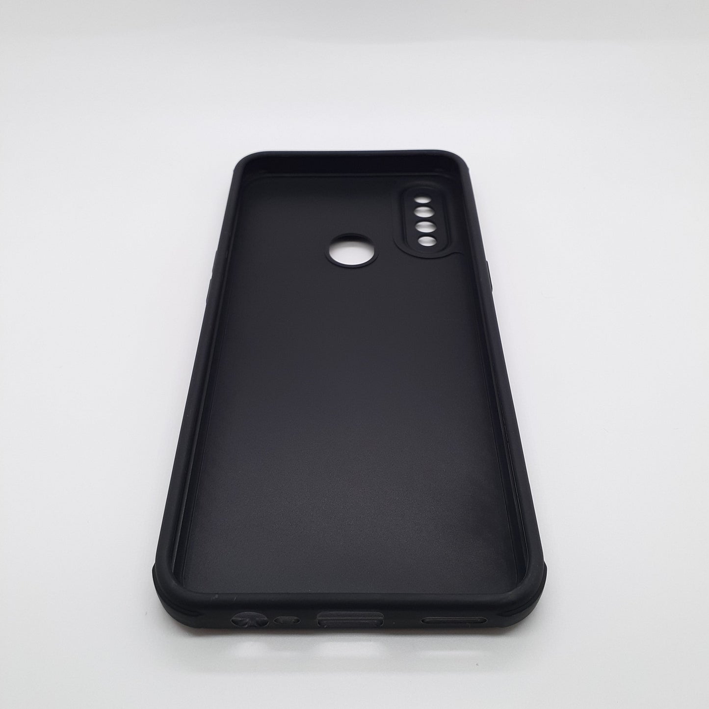 OPPO A8 Carbon Fiber texture Hard Rubber armour back cover shock-porof case
