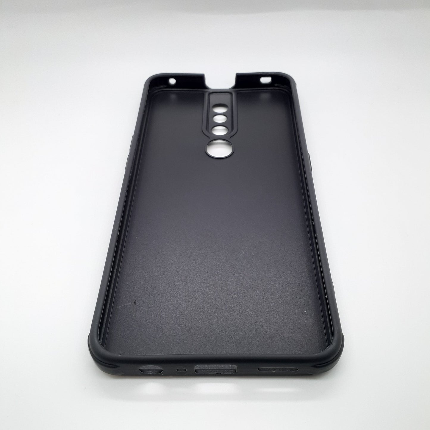 OPPO F11 Pro Carbon Fiber texture Hard Rubber armour back cover shock-porof case