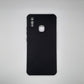 Vivo Y91 Carbon Fiber texture Hard Rubber armour back cover shock-porof case