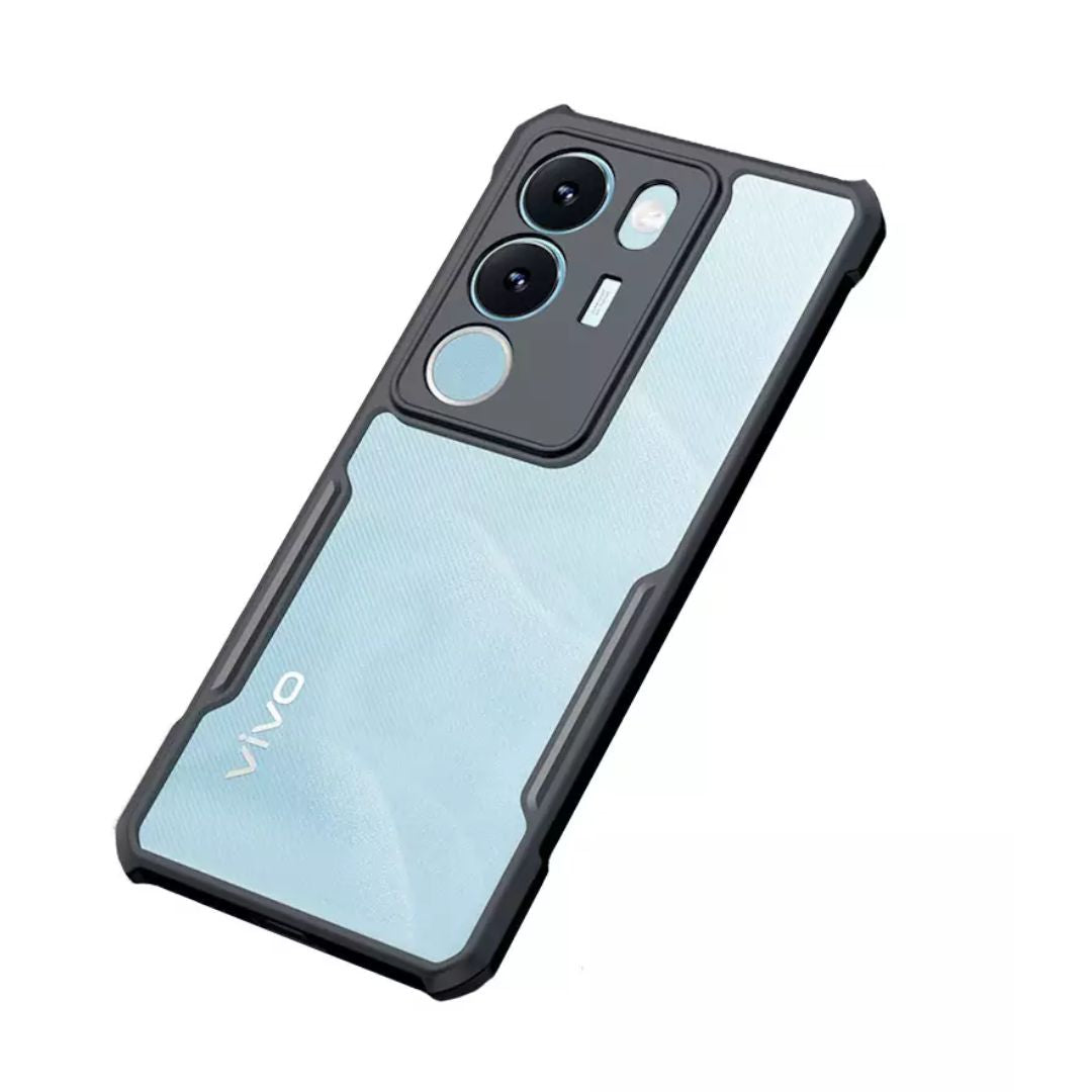 Vivo V29 case Matte Black Back Cover Soft Silicone TPU Bumper case