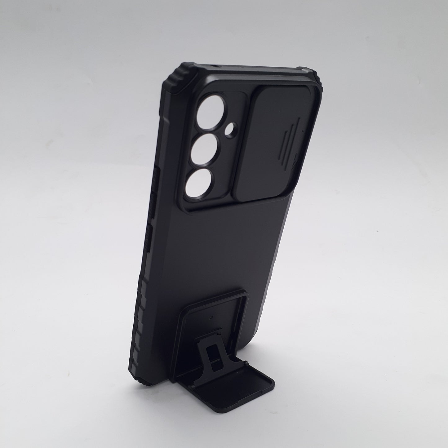Samsung A54 5G Case Slide Camera Protector Slim Hybrid Shockproof Rugged Cover Built in Kickstand Black