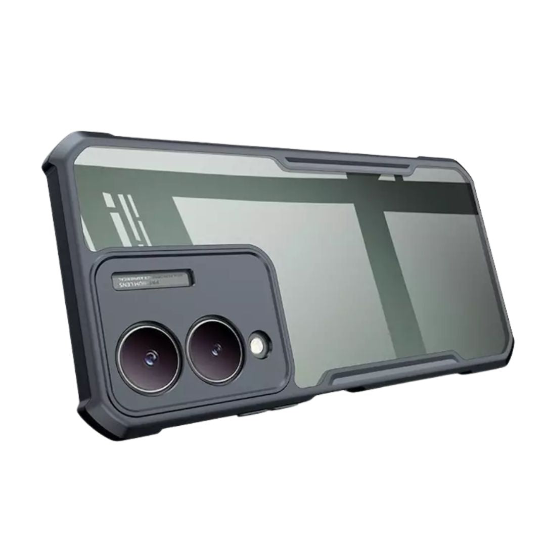 Vivo Y17s case Matte Black Back Cover Soft Silicone TPU Bumper case