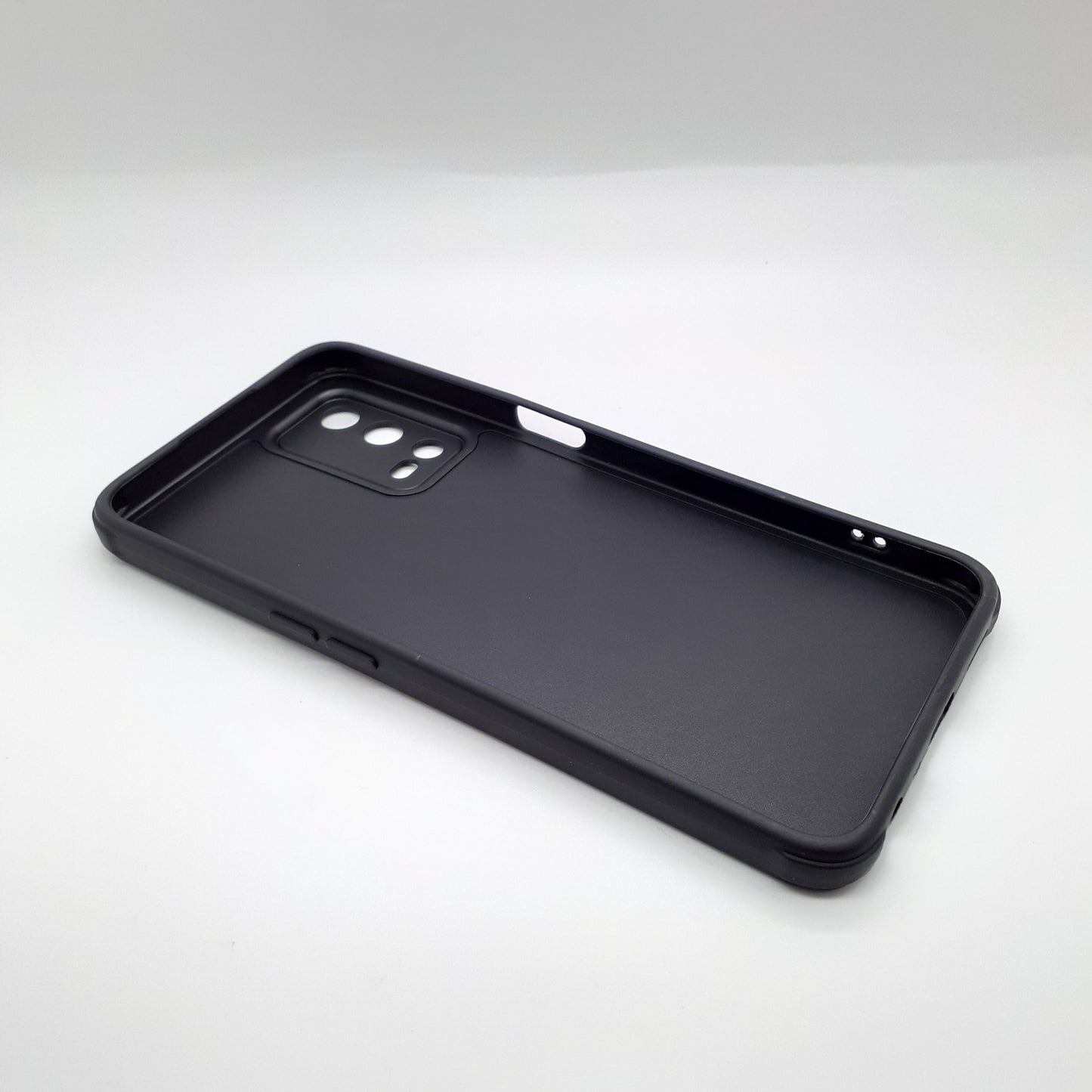 OPPO A55 Carbon Fiber texture Hard Rubber armour back cover shock-porof case