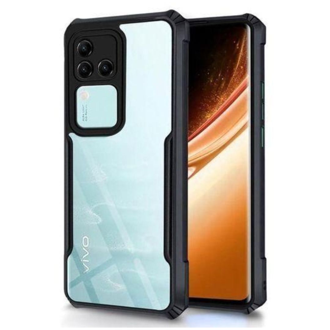 Vivo V30 case Matte Black Back Cover Soft Silicone TPU Bumper case