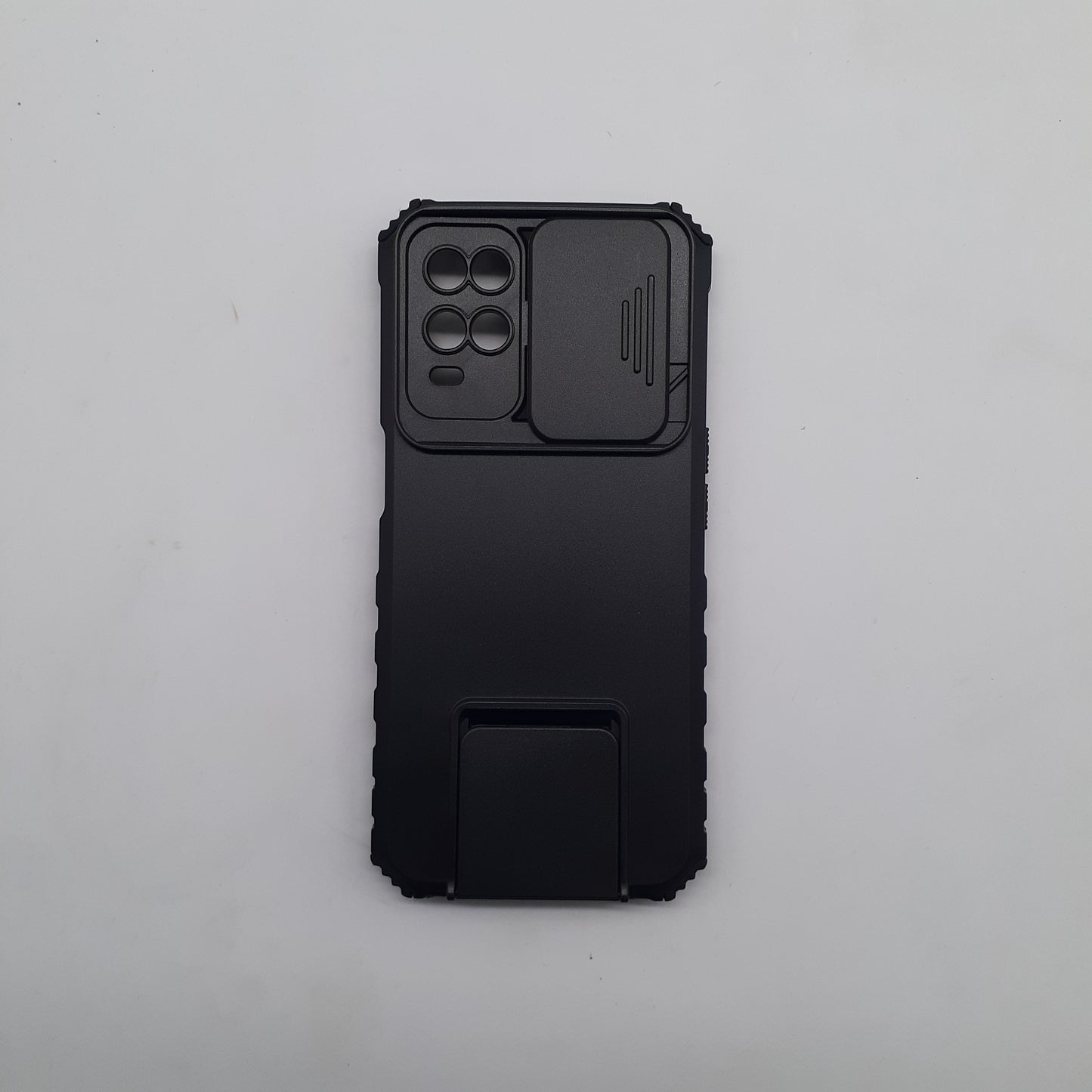 OPPO A54 Slide Camera Lens Protection Phone Case Shockproof Armor Cover Magnetic Ring Kickstand Non-Slip Grip Dual Layer Full Coverage