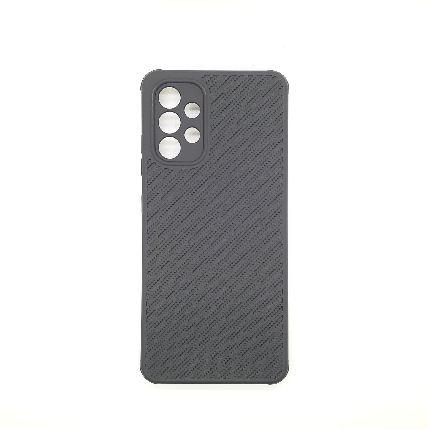 Samsung A32 Carbon Fiber texture Hard Rubber armour back cover shock-porof case