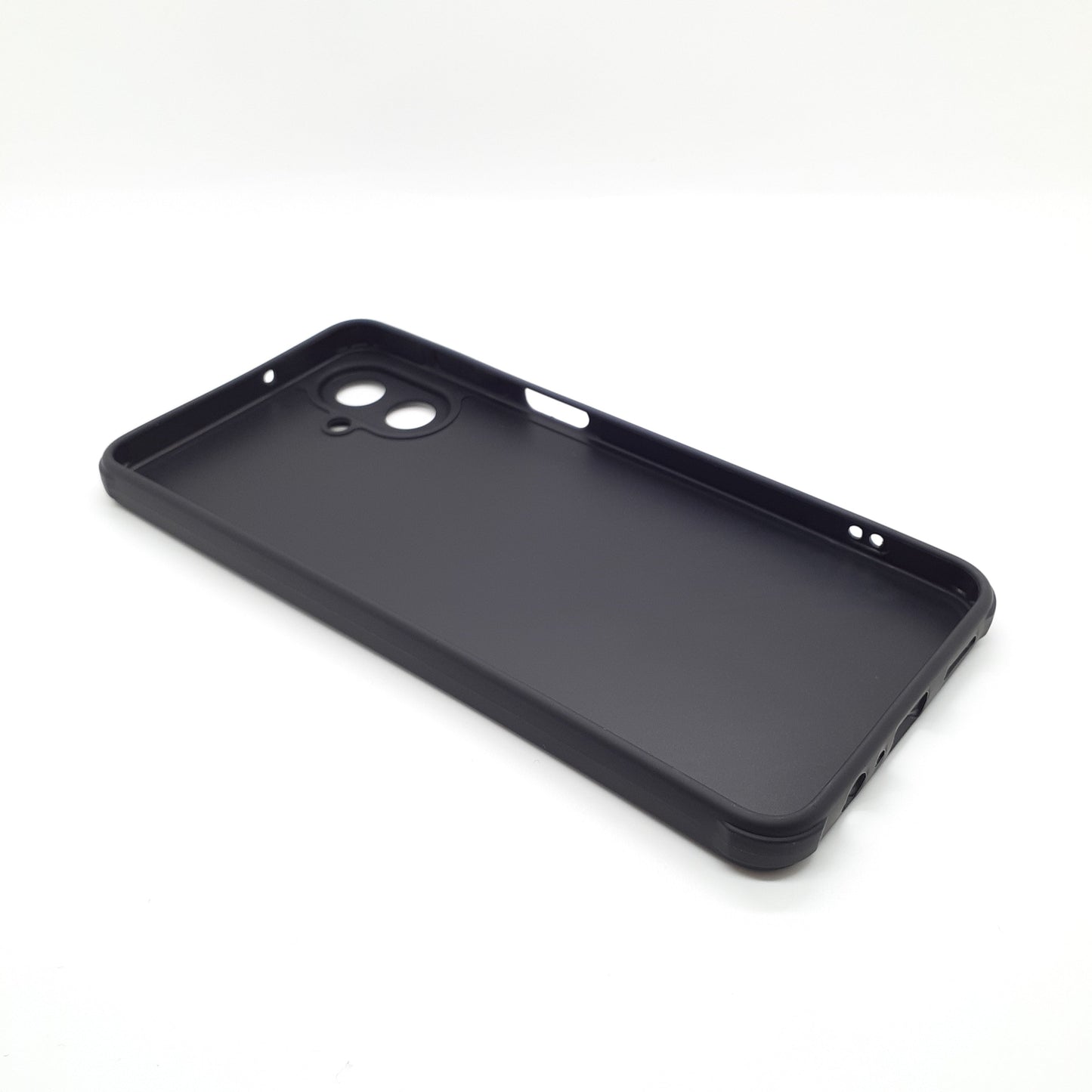 Samsung A07 Carbon Fiber texture Hard Rubber armour back cover shock-porof case