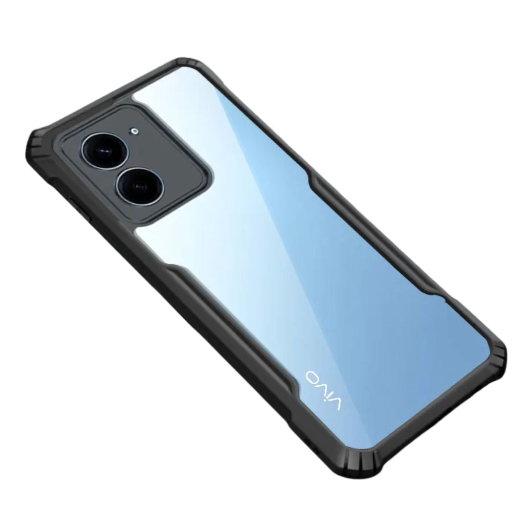 Vivo Y36 case Matte Black Back Cover Soft Silicone TPU Bumper case