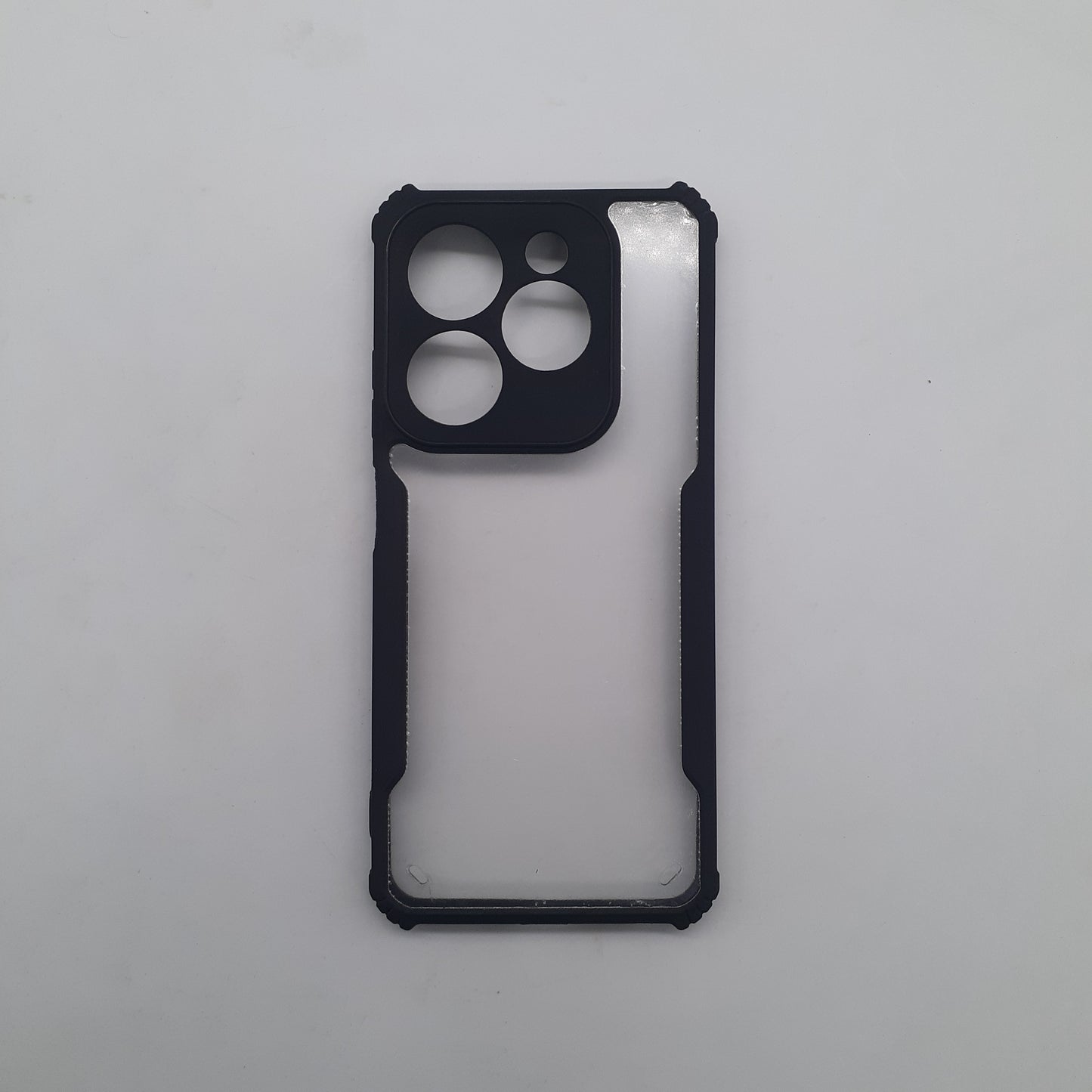 Infinix Smart 8 Plus iPAKY Hybrid Armor Case with Carbon Fiber Texture, Shockproof Edges, Enhanced Grip, and Precise Cutouts for Full Protection