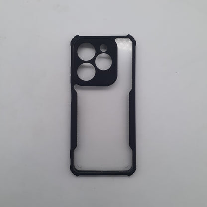 Infinix Smart 8 Plus iPAKY Hybrid Armor Case with Carbon Fiber Texture, Shockproof Edges, Enhanced Grip, and Precise Cutouts for Full Protection