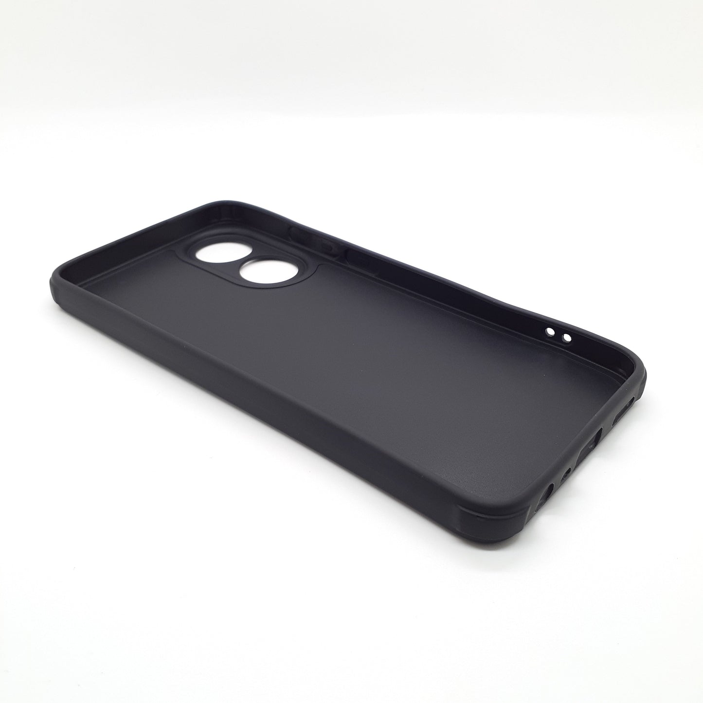 OPPO A78 Carbon Fiber texture Hard Rubber armour back cover shock-porof case
