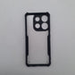 Infinix Smart 7 iPAKY Shockproof Hybrid Armor Case with Side Grip and Camera Protection, Slim Matte Silicone Back Cover