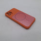 iPhone 12 Pro Orange Back Case - Slim Fit Protective Silicone Phone Cover