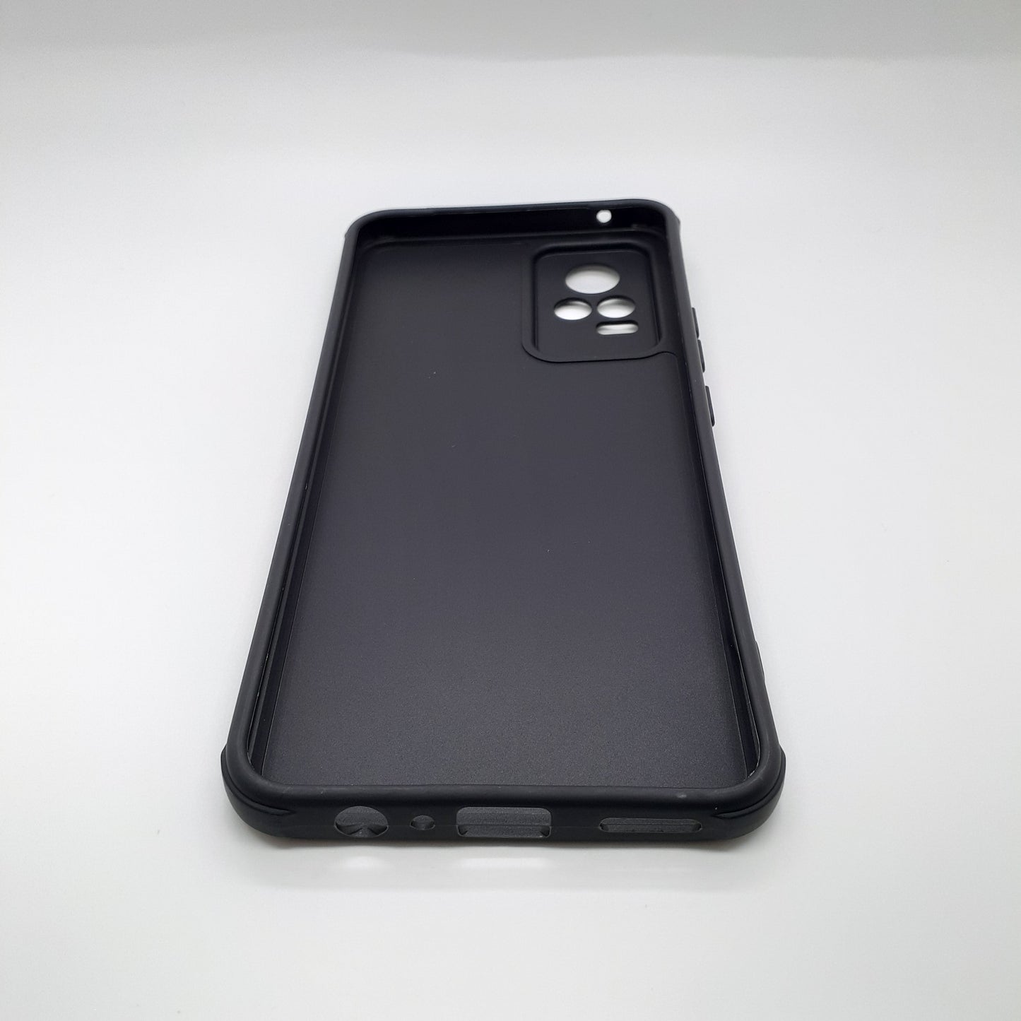 Vivo V21e Carbon Fiber texture Hard Rubber armour back cover shock-porof case