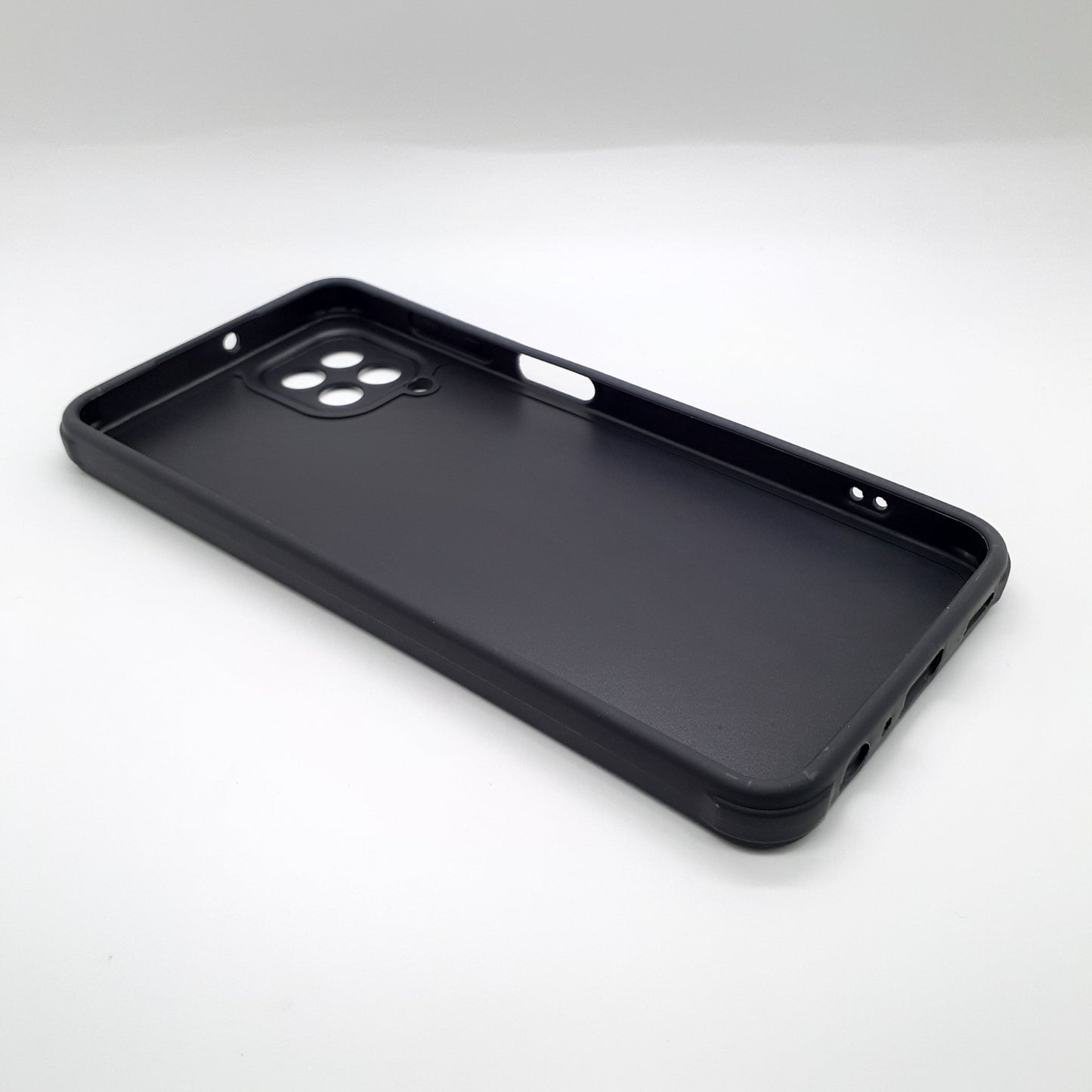 Samsung A22 Carbon Fiber texture Hard Rubber armour back cover shock-porof case