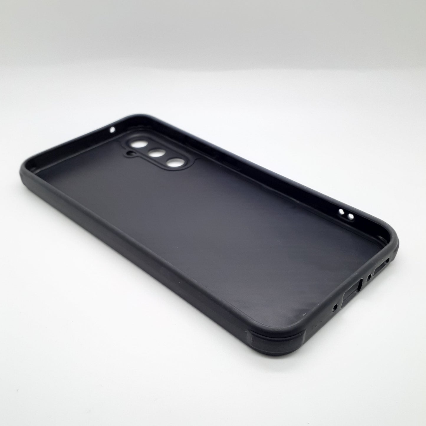 Samsung A34 Carbon Fiber texture Hard Rubber armour back cover shock-porof case