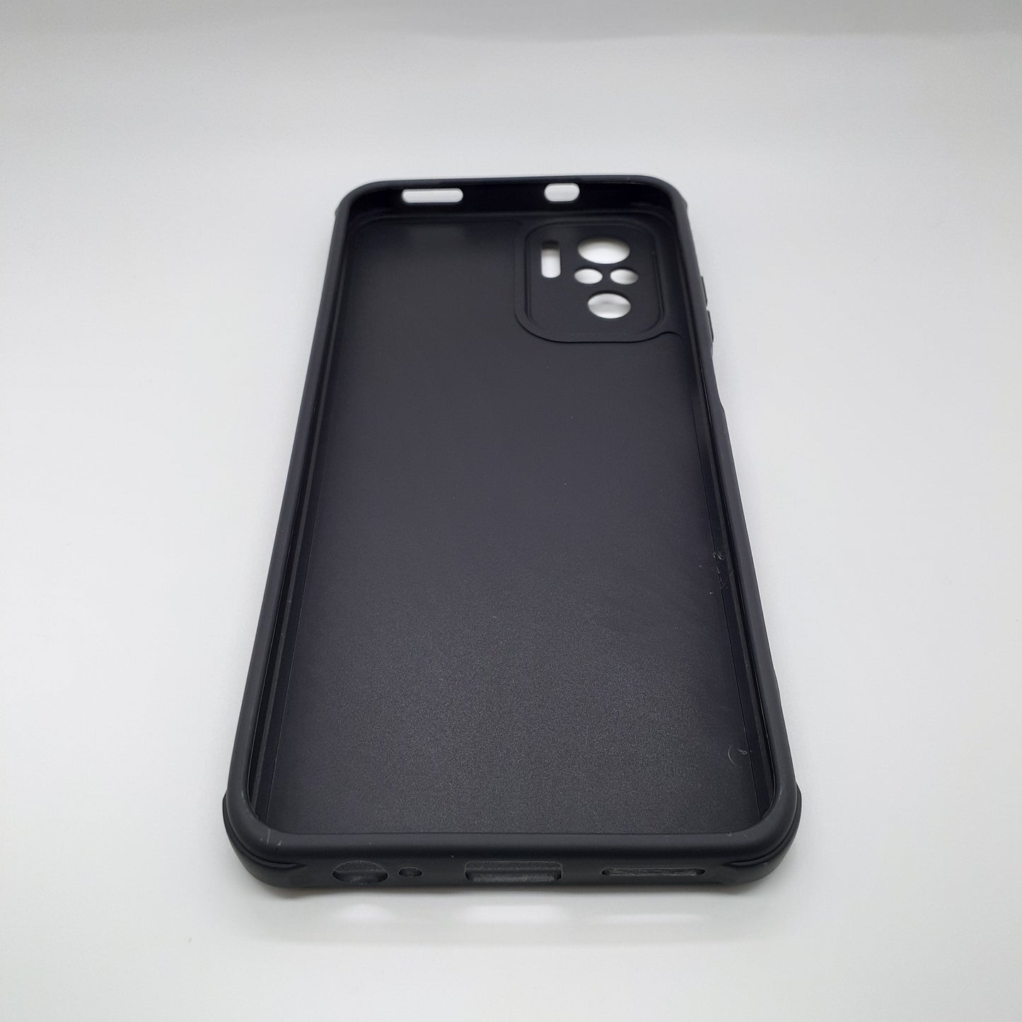 Redmi Note 10 Carbon Fiber texture Hard Rubber armour back cover shock-porof case
