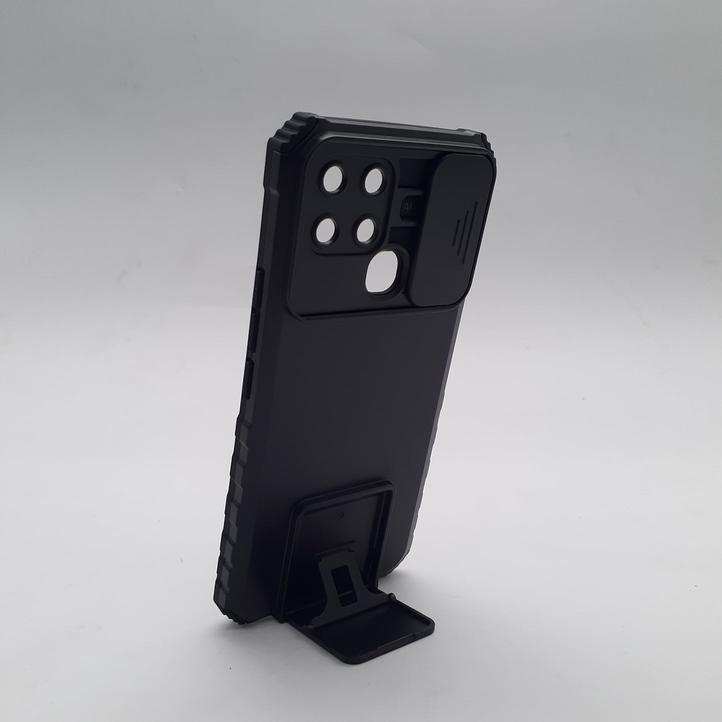 Infinix Smart 6 Case Slide Camera Cover Kickstand Heavy Duty Shockproof Armor PC TPU Mobile Phone Protection Stand