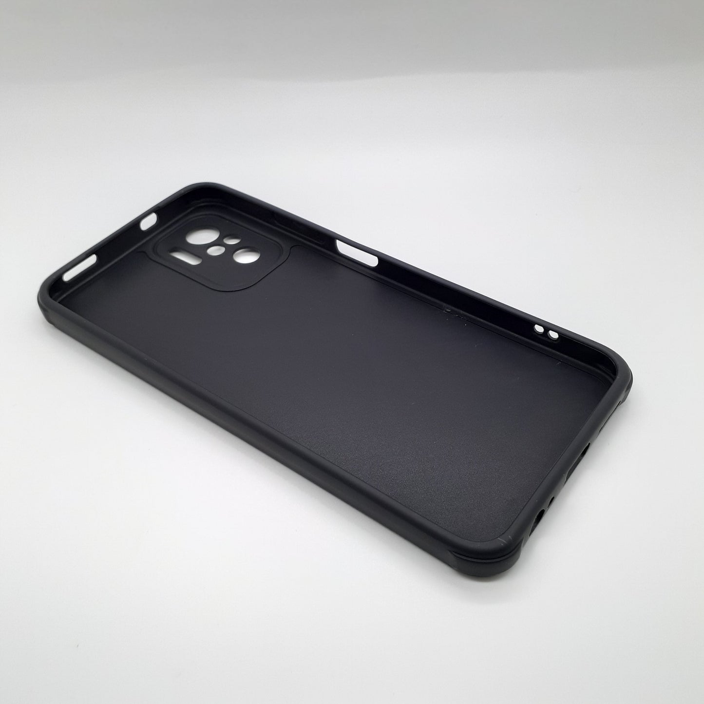 Redmi Note 10 Carbon Fiber texture Hard Rubber armour back cover shock-porof case