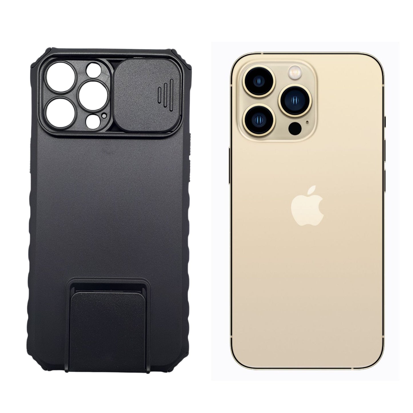 iPhone 13 Pro Max Case Heavy Duty Camera Slide Cover Kickstand Military Grade Shockproof Protection
