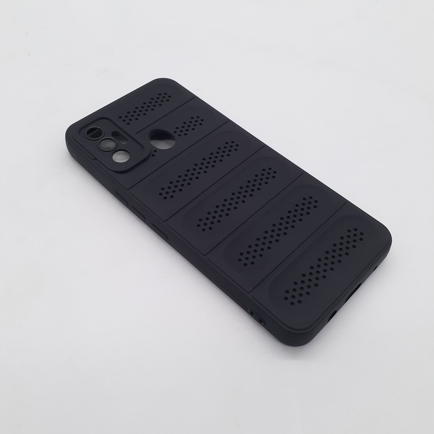 Premium Tecno Spark 7 Case: Shockproof TPU, Heat Dissipation Design, Full Protection Cover (Black)