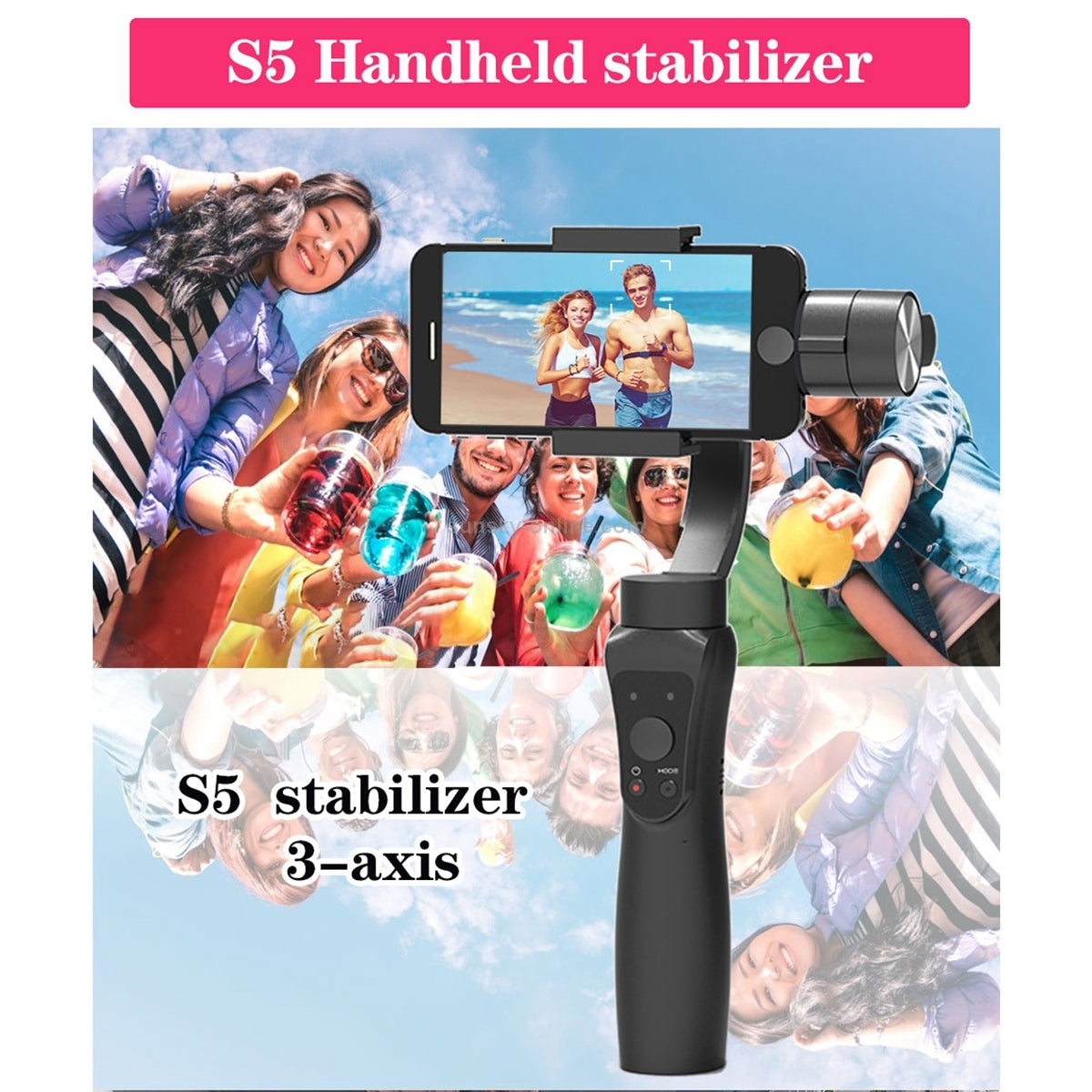 S5B Professional Handheld 3 Axis Gimbal Stabilizer