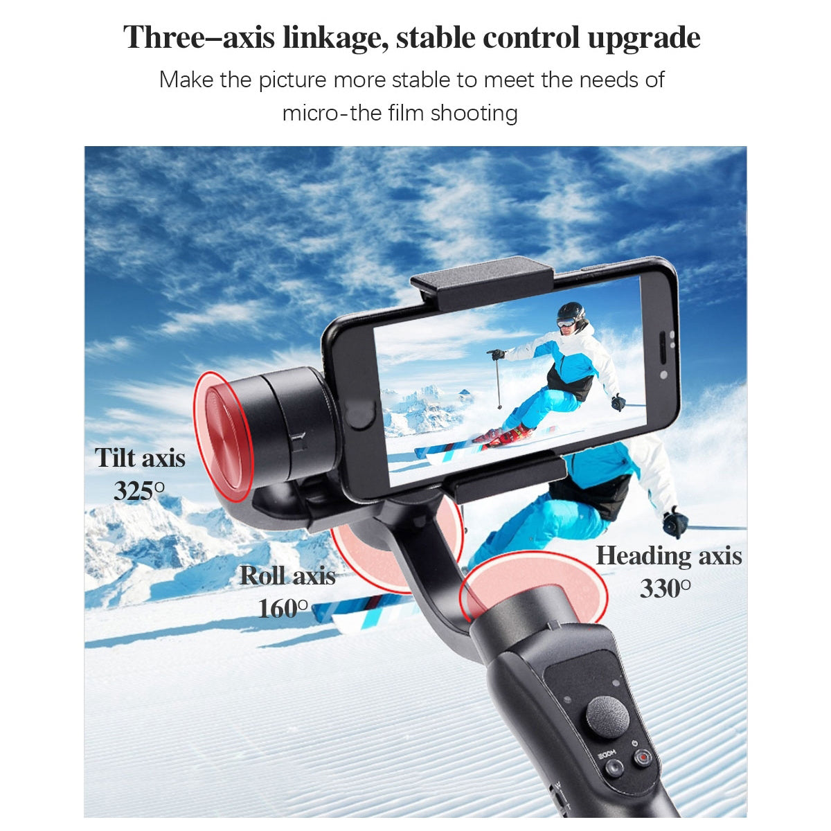 S5B Professional Handheld 3 Axis Gimbal Stabilizer