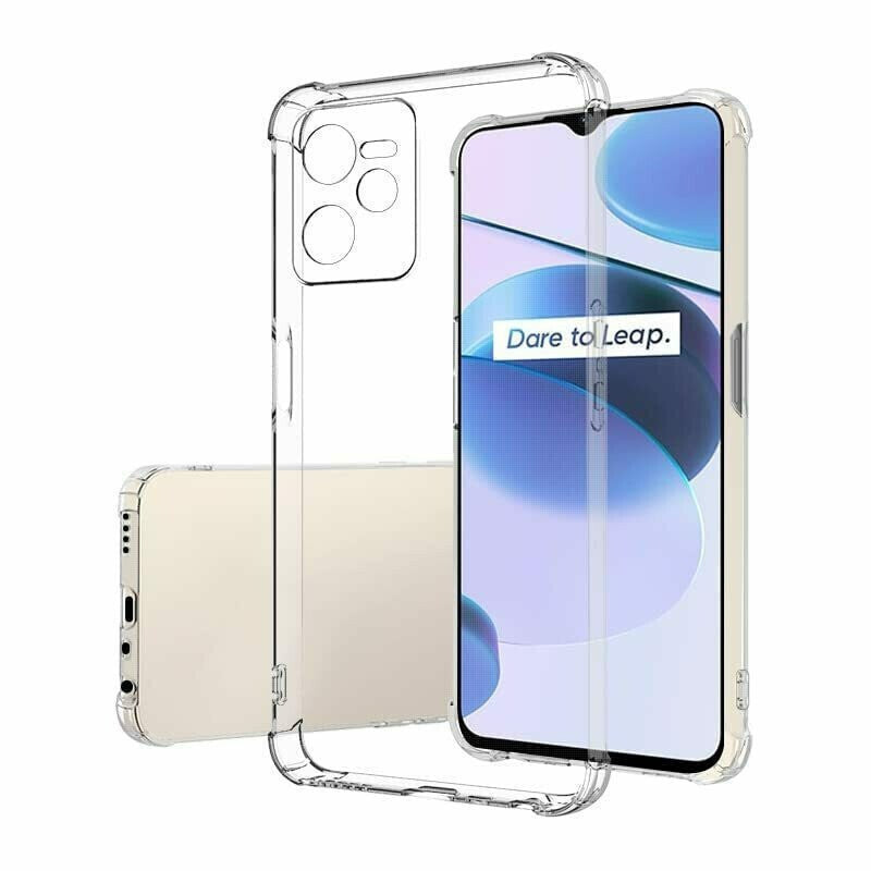 AntiShock Clear Back Cover Soft Silicone TPU Bumper case for Realme C35