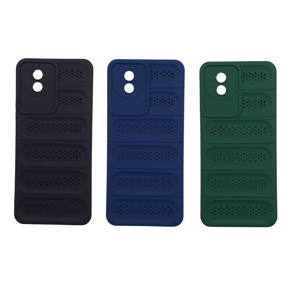 Vivo Y02 Carbon Fiber Slim TPU Phone Case | Heat Dissipation, Anti-Scratch Back Cover, Shockproof Protection