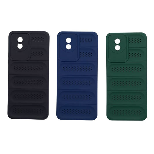 Vivo Y02 Carbon Fiber Slim TPU Phone Case | Heat Dissipation, Anti-Scratch Back Cover, Shockproof Protection
