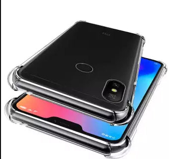 AntiShock Clear Back Cover Soft Silicone TPU Bumper case for Redmi Note 6 Pro