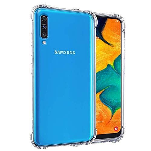 AntiShock Clear Back Cover Soft Silicone TPU Bumper case for Samsung A50