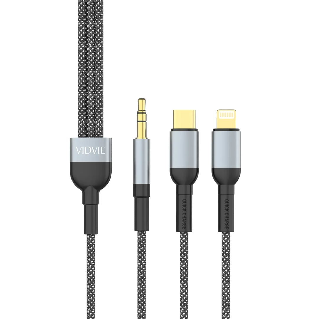 VIDVIE AL-1112 Lightning to all in 1 AUX Cable