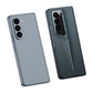 LEEKA Samsung Z Fold 6 case with Super Luxury Sport car fiber Pro case design with free inbuilt Screen Protector