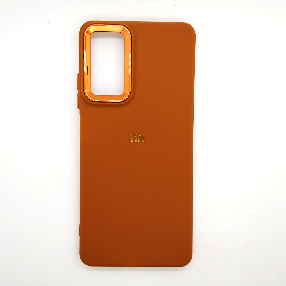 Gold Camera Protection Back Cover for Redmi Note 11 Pro