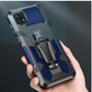 iCrystal Hybrid Anti Shock Case with Holder and Stand for Samsung A22 4G