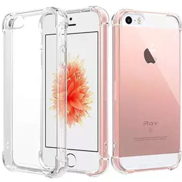 AntiShock Clear Back Cover Soft Silicone TPU Bumper case for apple iPhone 5