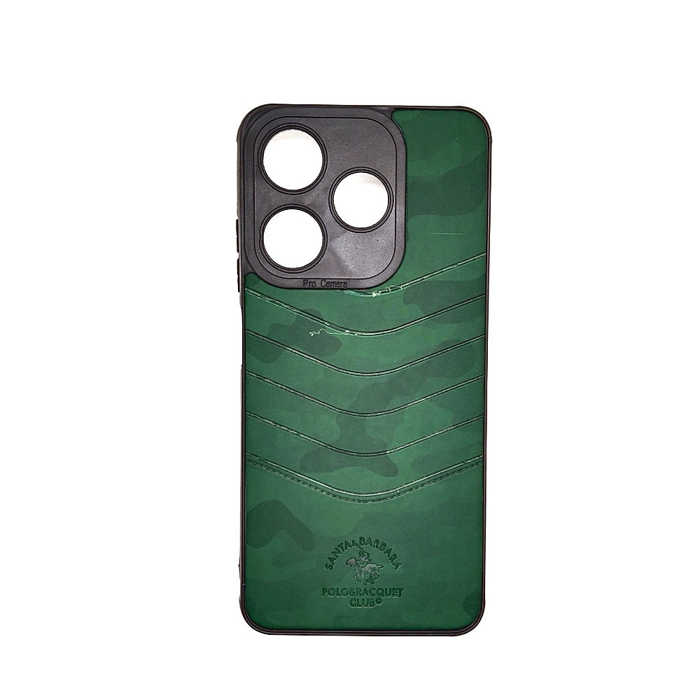TECNO Spark 10C POLO clothe texture case velvet Back Cover Green