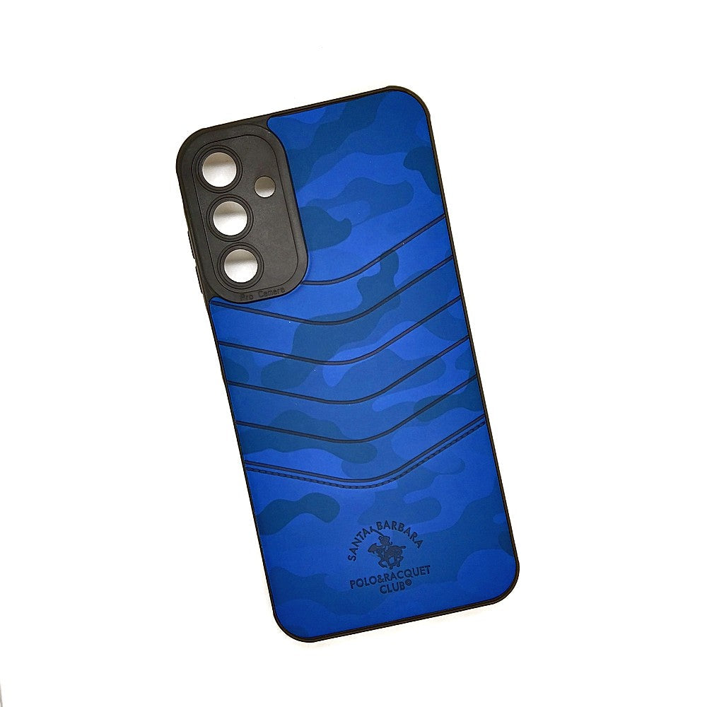 Samsung A34 5G POLO clothe texture case velvet Back Cover Blue