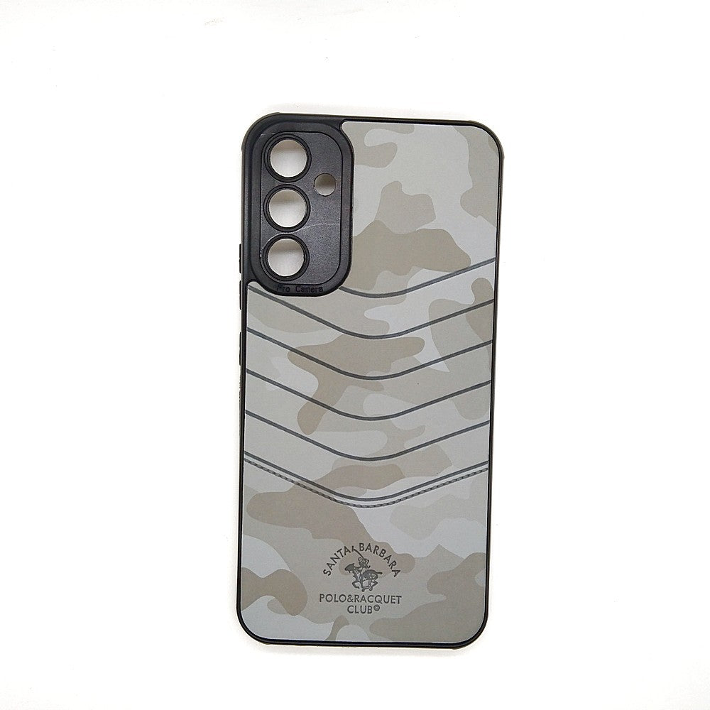 Samsung A34 5G POLO clothe texture case velvet Back Cover Grey