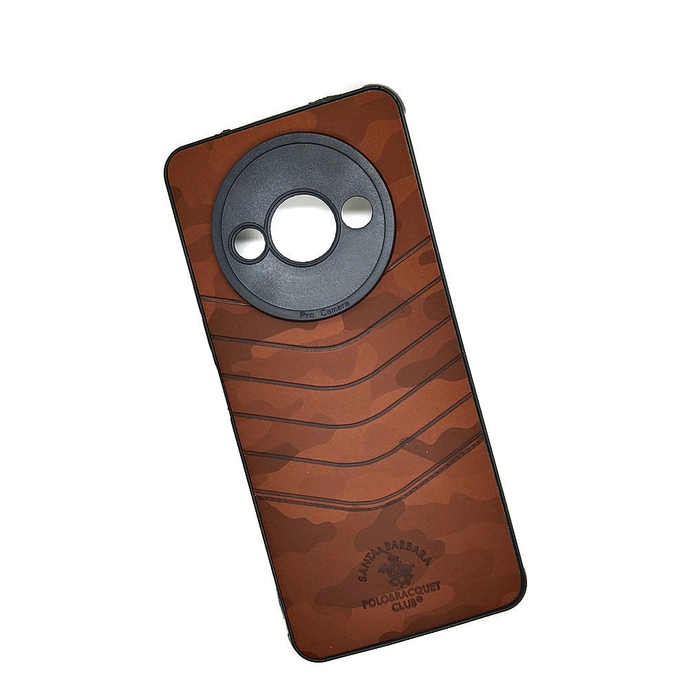 Redmi A3 POLO clothe texture case velvet Back Cover Brown