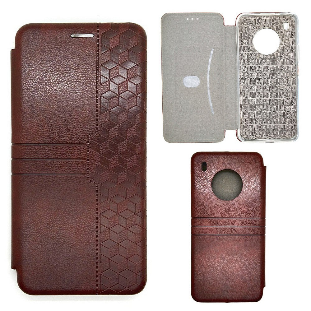 Huawei Y9A Leather Pouch Case Premium Leather texture full cover