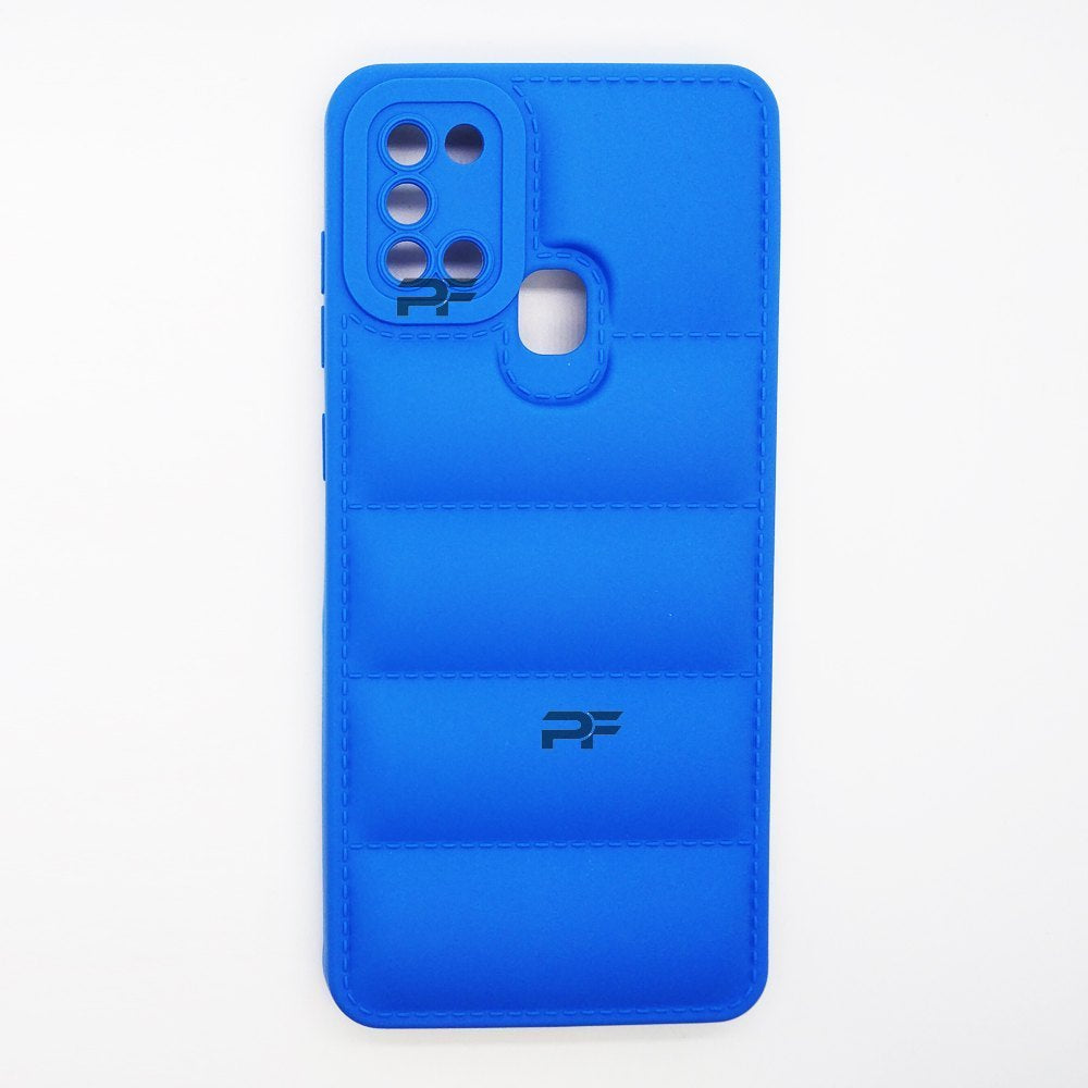 Puffer Case Jacket Cushion Back Cover for Samsung A21S