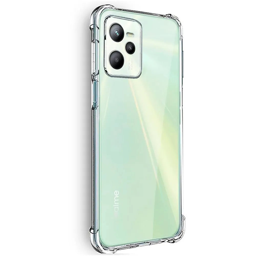 AntiShock Clear Back Cover Soft Silicone TPU Bumper case for Realme C35