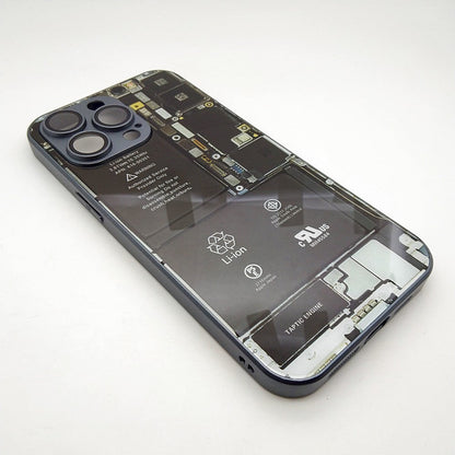 Circuit Board High Quality Hard Cover Full Camera Lens Protective Case for iPhone 14 Pro Max