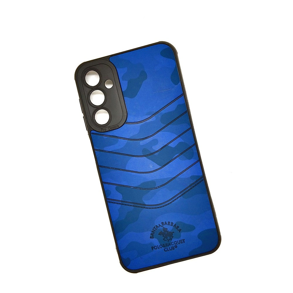 Samsung A24 4G POLO clothe texture case velvet Back Cover Blue