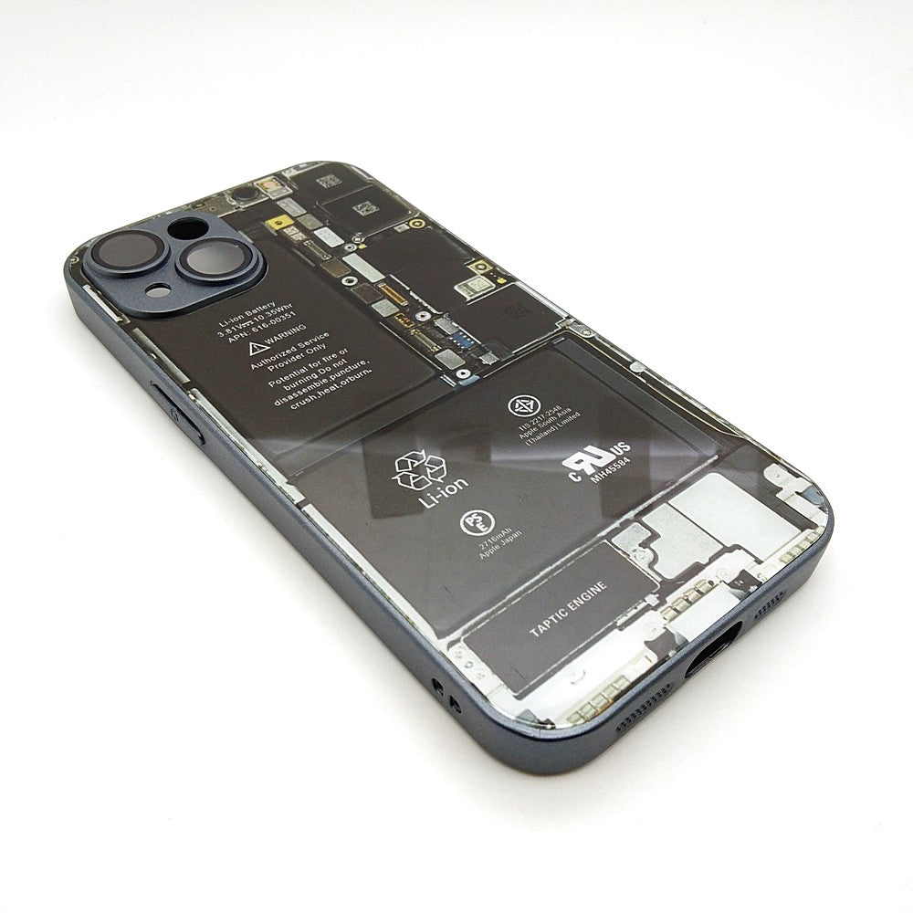 Circuit Board High Quality Hard Cover Full Camera Lens Protective Case for iPhone 14