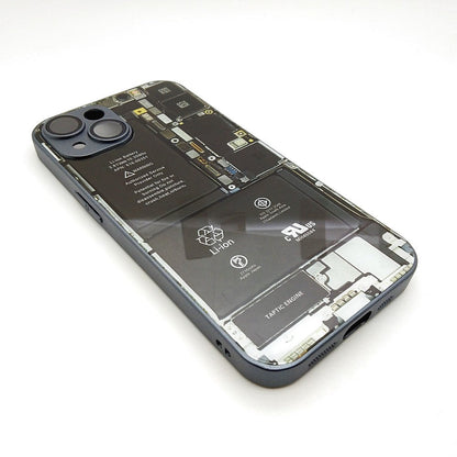 Circuit Board High Quality Hard Cover Full Camera Lens Protective Case for iPhone 14