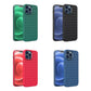 iPhone 14 Pro Cross Grid Weaving Pattern Design Silicone Case back Cover